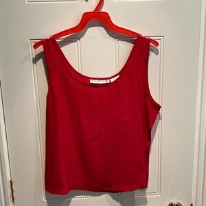 Jessica Holbrook Elegant Red Silk Camisole